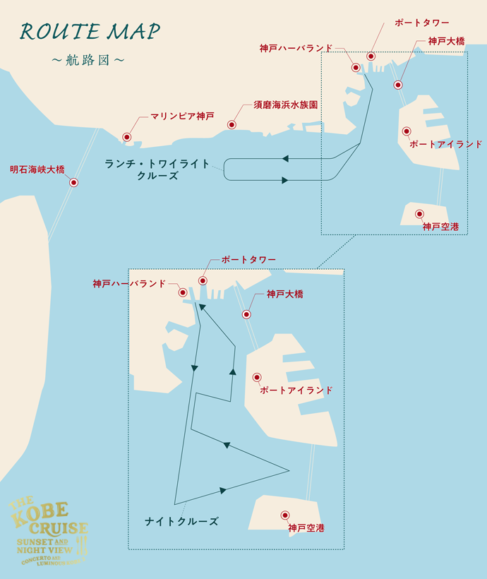 神戸コンチェルト航路図