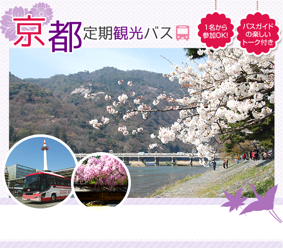 京都 定期観光バスツアー 春のお花見 桜 特集 旅プラスワン
