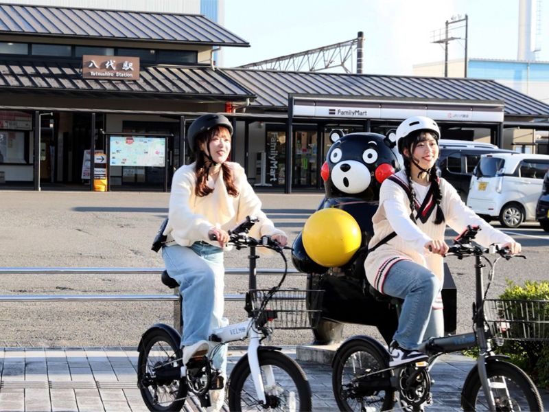 【日帰りツアー】電動レンタサイクルで51体のくまモンファニチャーコンプリートを目指そう！in八代市