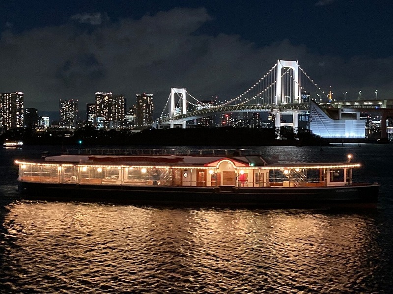 東京の魅力を水辺から満喫！＜両国駅付近から出航＞東京夜景×生演奏ミュージッククルーズ ～音楽と共に水辺を巡る夜～