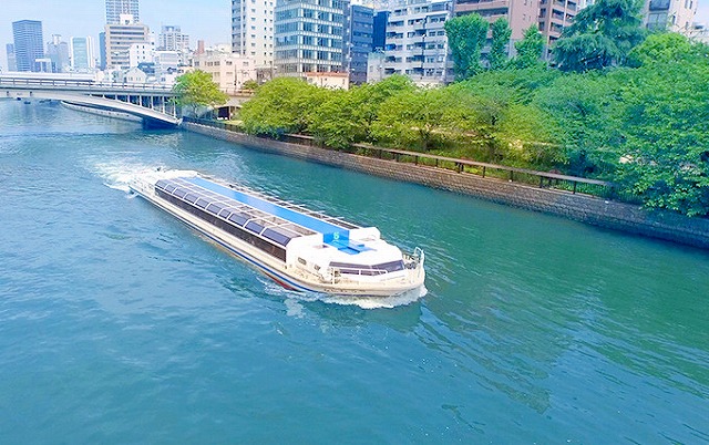 【大阪城港10：40集合】水上観光船アクアライナーと2種類の船に乗船！万博開催地「夢洲」ぐるっと周遊クルーズ